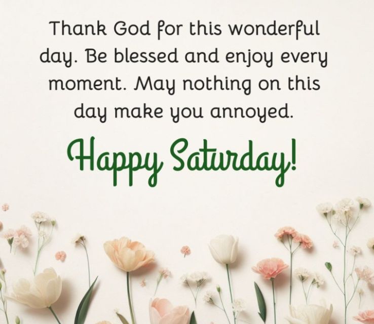 Happy Saturday Morning Blessings