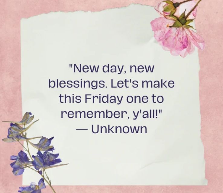 Motivational Friday Blessings