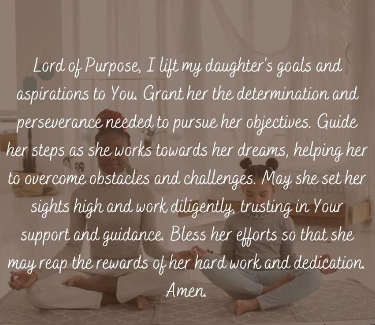 Prayer for My Daughters Spiritual Growth