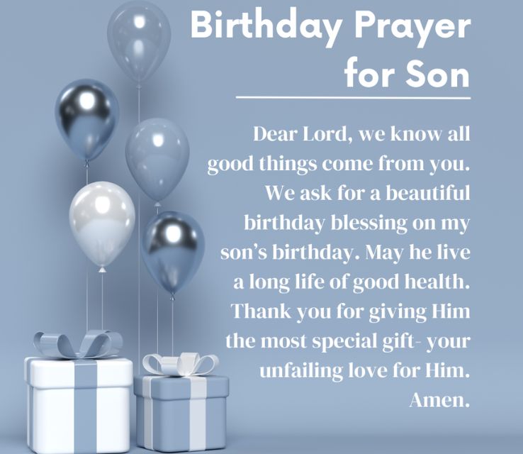 Birthday Prayer For My Son