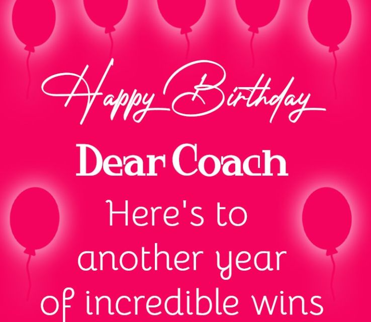 Birthday Wishes for Coach
