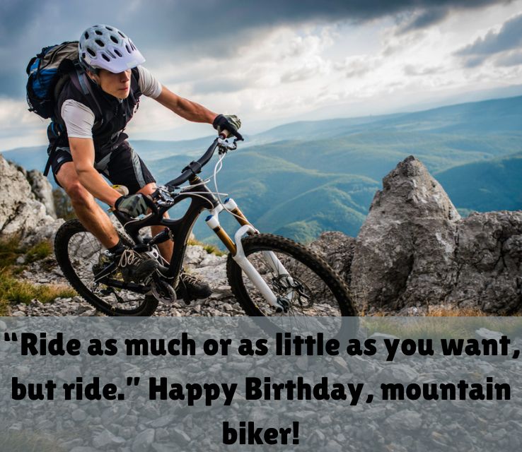 Happy Birthday Poems for Mountain biker