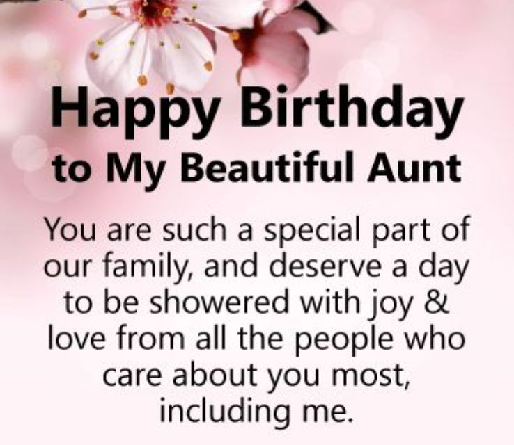 Long Birthday Messages for Aunt