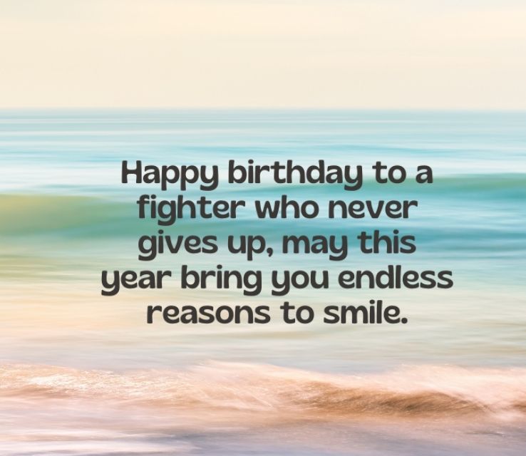 Short Birthday Wishes for Fighter