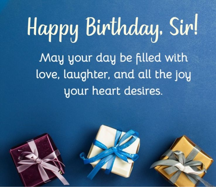 Short Birthday Wishes for Your sir