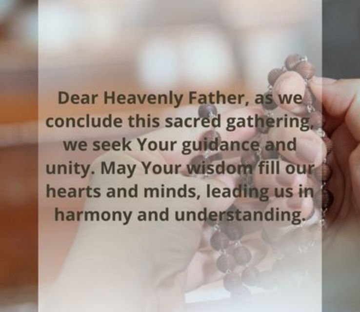 Short Closing Prayer For Meeting